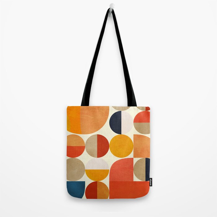 geometric abstract shapes autumn Tote Bag Gallery Image 2