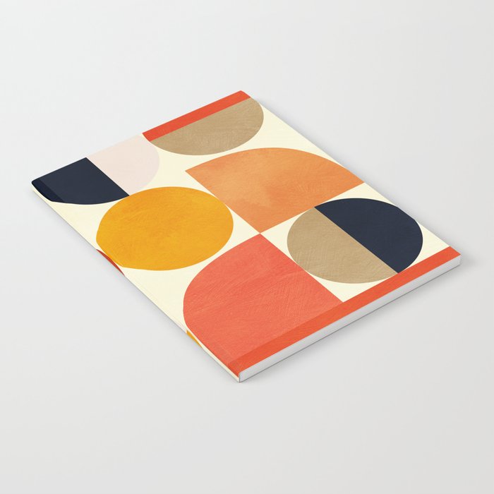 geometric abstract shapes autumn Notebook Gallery Image 2