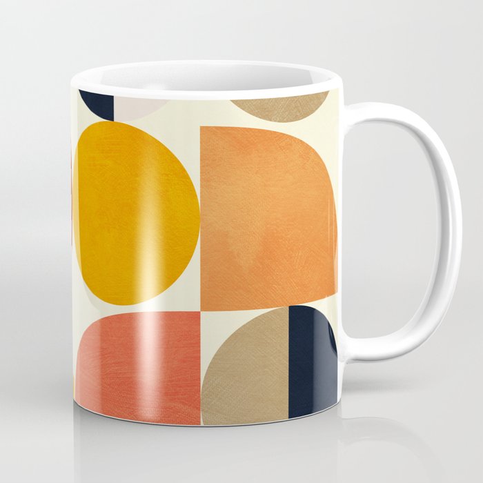 geometric abstract shapes autumn Coffee Mug Gallery Image 1