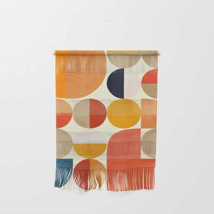 geometric abstract shapes autumn Wall Hanging Gallery Image 1