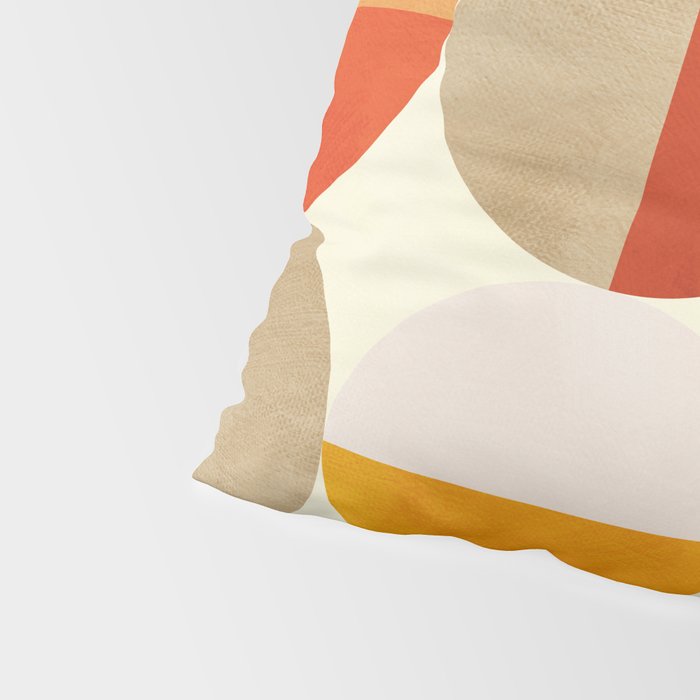 geometric abstract shapes autumn Pillow Sham Gallery Image 4