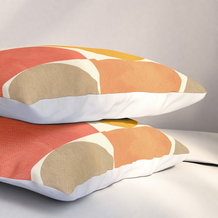 geometric abstract shapes autumn Pillow Sham Gallery Image 3