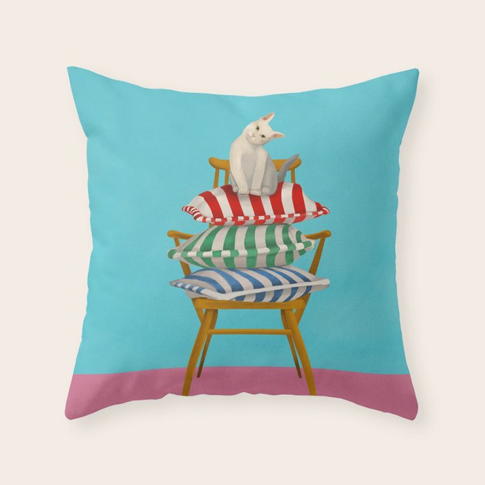 The Cushion Throne Throw Pillow Gallery Image 1