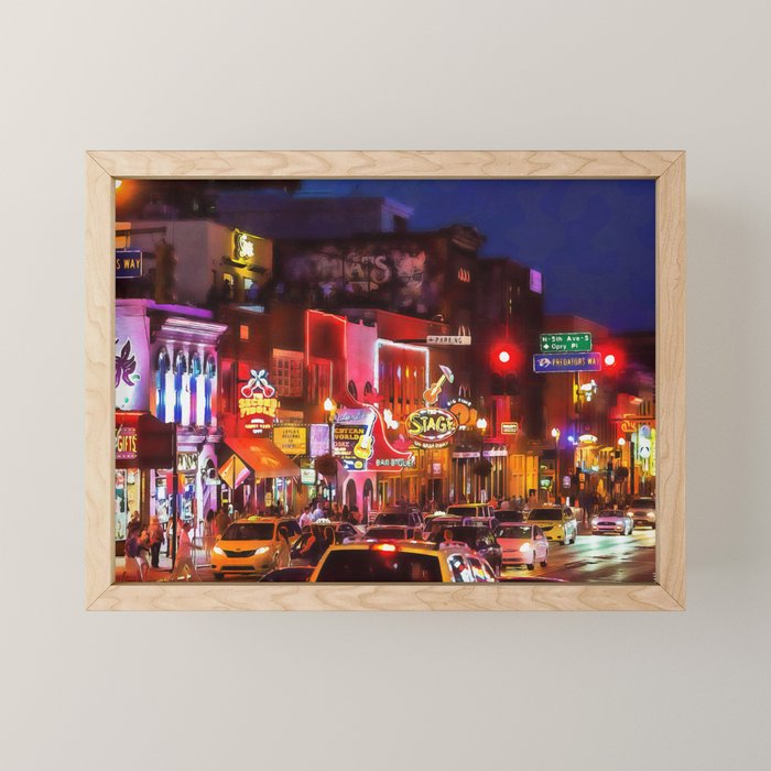 Nashville, Tennessee Mini Art Print Gallery Image 1
