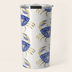 Crab - Navy & Gold Travel Mug Gallery Image 1