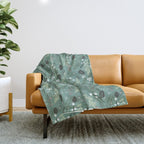 Christmas Foliage  - Pine Throw Blanket Gallery Image 1