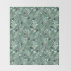 Christmas Foliage  - Pine Throw Blanket Gallery Image 2
