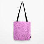 Pink 1970s Inspired Mini Daisies Ditsy Pattern Tote Bag Gallery Image 2