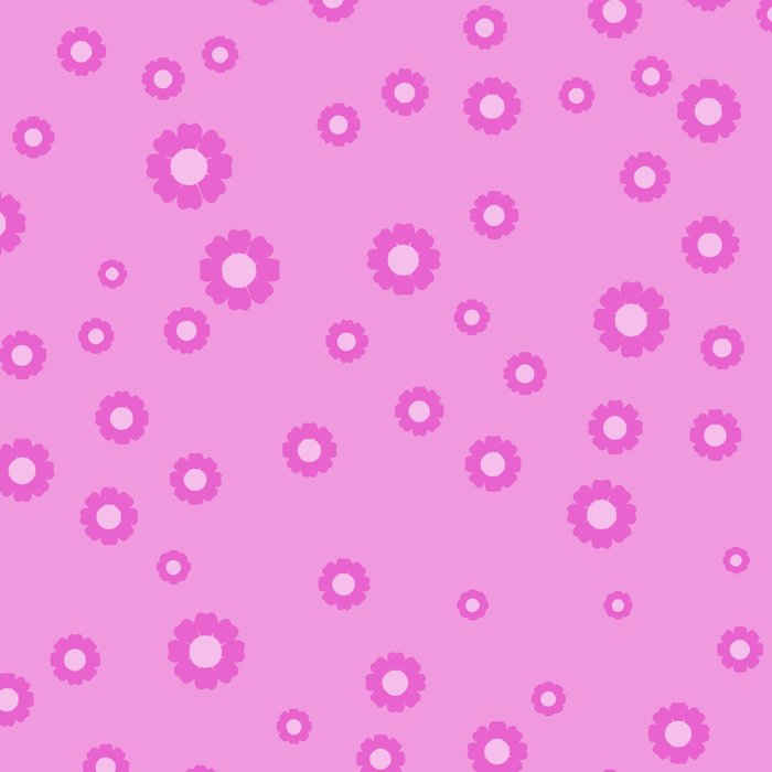 Pink 1970s Inspired Mini Daisies Ditsy Pattern Coffee Mug Gallery Image 2