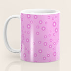 Pink 1970s Inspired Mini Daisies Ditsy Pattern Coffee Mug Gallery Image 3