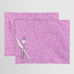 Pink 1970s Inspired Mini Daisies Ditsy Pattern Placemat Gallery Image 1