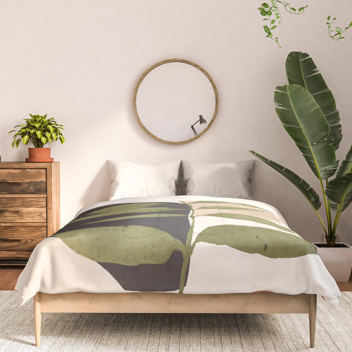 Abstract Art Tropical Leaf 21 Comforter Gallery Image 3