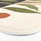 Abstract Art Tropical Leaf 21 Bath Mat Gallery Image 3