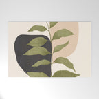 Abstract Art Tropical Leaf 21 Welcome Mat Gallery Image 1