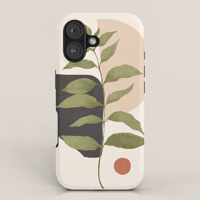 Abstract Art Tropical Leaf 21 iPhone Case Gallery Image 1