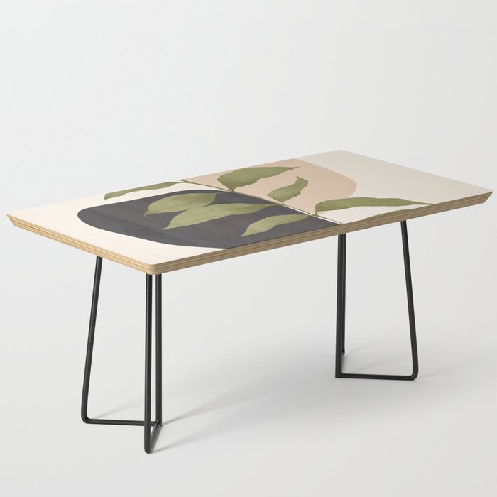 Abstract Art Tropical Leaf 21 Coffee Table Gallery Image 1