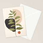 Abstract Art Tropical Leaf 21 Stationery Card Gallery Image 2