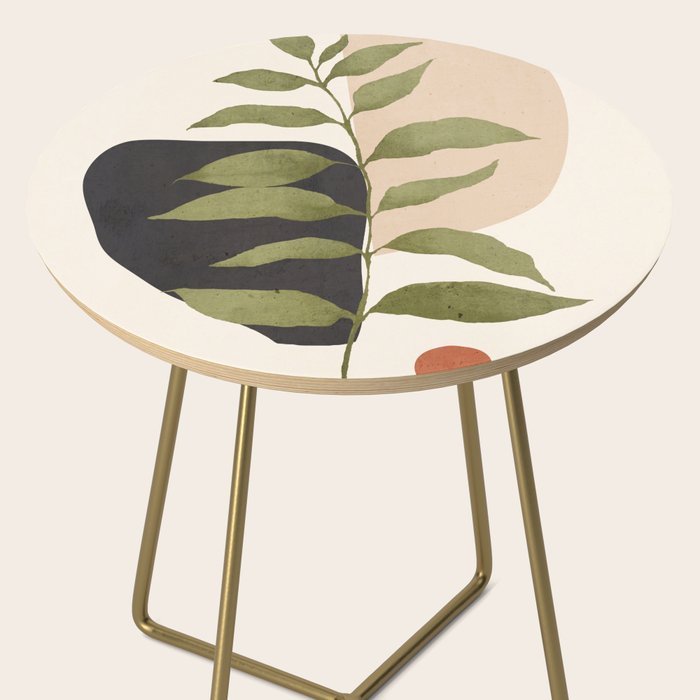 Abstract Art Tropical Leaf 21 Side Table Gallery Image 2