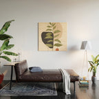 Abstract Art Tropical Leaf 21 Wood Wall Art Gallery Image 2