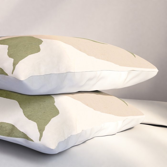 Abstract Art Tropical Leaf 21 Pillow Sham Gallery Image 3