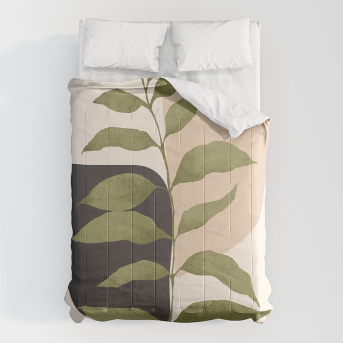 Abstract Art Tropical Leaf 21 Comforter Gallery Image 6