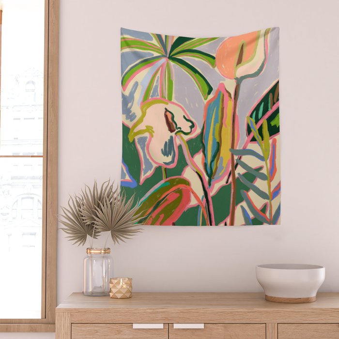 PEACE LILY Wall Tapestry Gallery Image 2
