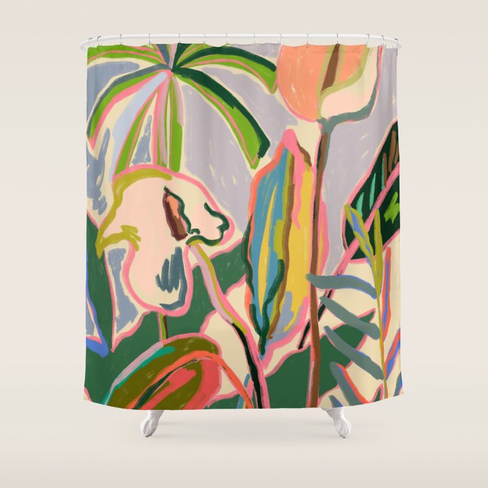 PEACE LILY Shower Curtain Gallery Image 1