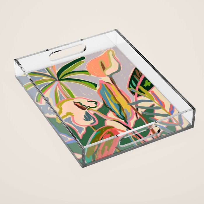 PEACE LILY Acrylic Tray Gallery Image 1