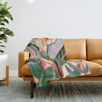 PEACE LILY Throw Blanket Gallery Image 1