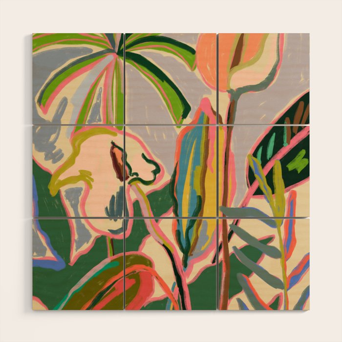 PEACE LILY Wood Wall Art Gallery Image 1