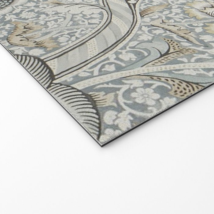 William Morris Wandle Grey Stone Vintage Pattern Welcome Mat Gallery Image 2