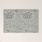 William Morris Wandle Grey Stone Vintage Pattern Welcome Mat Gallery Image 1
