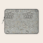 William Morris Wandle Grey Stone Vintage Pattern Laptop Sleeve Gallery Image 1