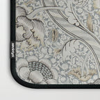 William Morris Wandle Grey Stone Vintage Pattern Laptop Sleeve Gallery Image 3