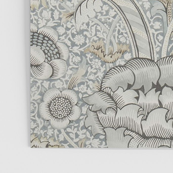 William Morris Wandle Grey Stone Vintage Pattern Poster Gallery Image 3