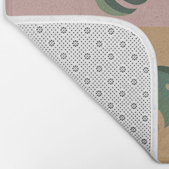 Cat and Leaf 2x2 Bath Mat Gallery Image 2