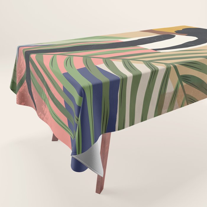 Tropical Girl 2 Tablecloth Gallery Image 1