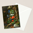 Abraham Mignon  Flowers in a Forest Landscape  Stationery Card Gallery Image 2