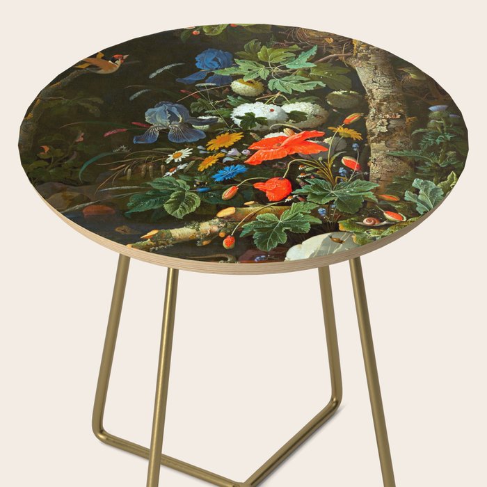 Abraham Mignon  Flowers in a Forest Landscape  Side Table Gallery Image 2