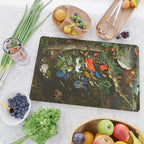 Abraham Mignon  Flowers in a Forest Landscape  Cutting Board Gallery Image 2
