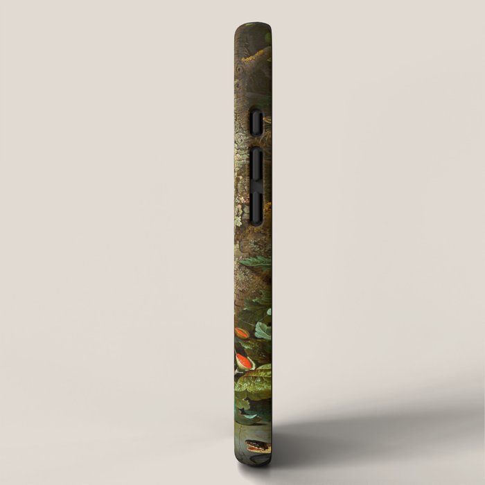 Abraham Mignon  Flowers in a Forest Landscape  iPhone Case Gallery Image 2