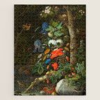 Abraham Mignon  Flowers in a Forest Landscape  Jigsaw Puzzle Gallery Image 1