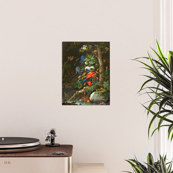 Abraham Mignon  Flowers in a Forest Landscape  Poster Gallery Image 2