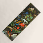 Abraham Mignon  Flowers in a Forest Landscape  Yoga Mat Gallery Image 1