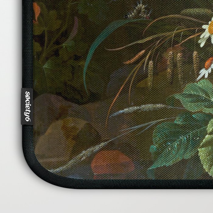 Abraham Mignon  Flowers in a Forest Landscape  Laptop Sleeve Gallery Image 3