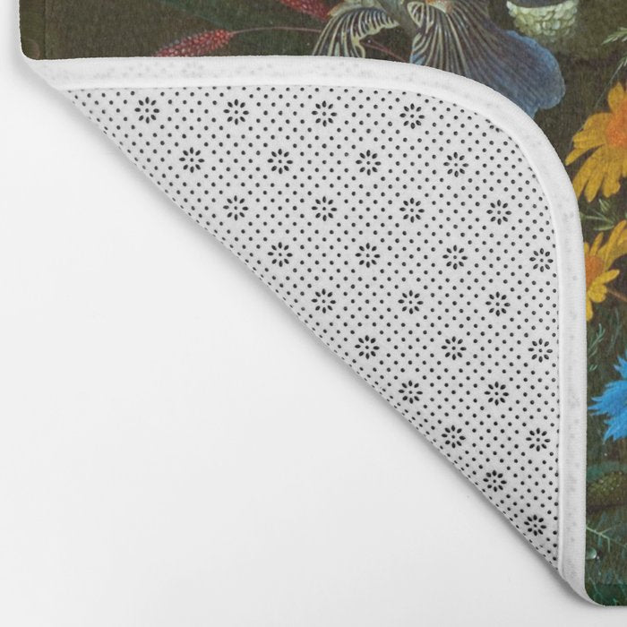 Abraham Mignon  Flowers in a Forest Landscape  Bath Mat Gallery Image 2