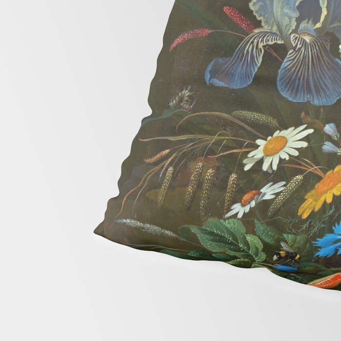 Abraham Mignon  Flowers in a Forest Landscape  Pillow Sham Gallery Image 4