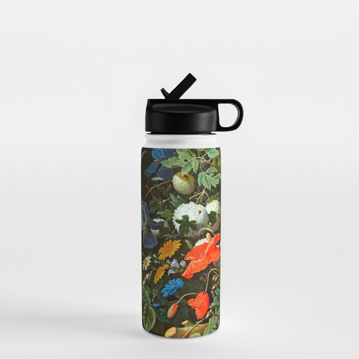 Abraham Mignon  Flowers in a Forest Landscape  Water Bottle Gallery Image 1