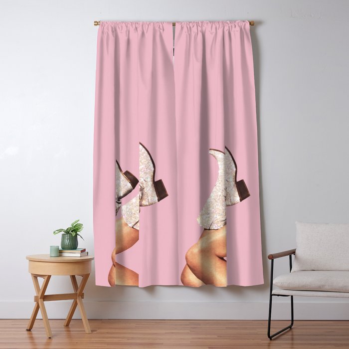 These Boots - Glitter Pink II Window Curtain Gallery Image 5