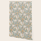 Walter Crane Parakeets Arts & Crafts Design Pale Blue Wallpaper Gallery Image 2